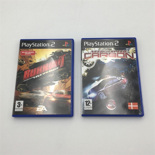 Racing Bundle - Need for Speed Carbon og Burnout Revenge - PS2 (B Grade) (Genbrug)